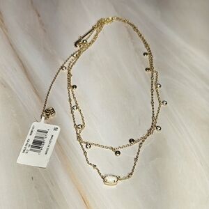 NWT Kendra Scott Emilie Opal Crystal Multi Strand Necklace